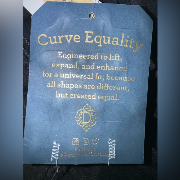 Democracy Pull-On High-Rise Denim Jogger Jeans, Black  Slimming, Stretch, Lift - Picture 11 of 14